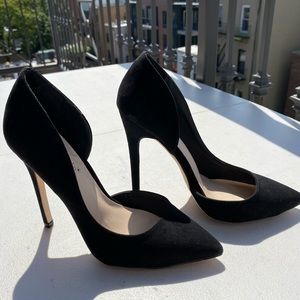 Black Suede Stiletto SHOEDAZZLE 5.5M